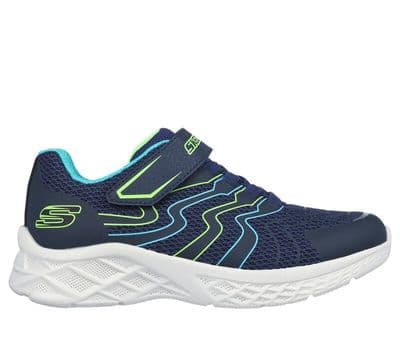 Skechers Boys Tromson Trainers - Navy Lime
