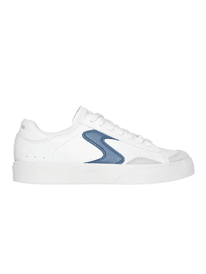 Skechers Eden LX - Slick Talk Women's Casual Trainer - White/Navy