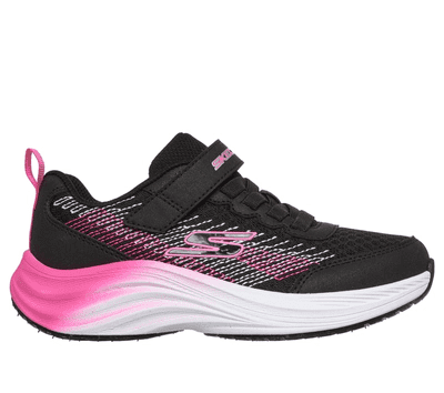 Skechers: Elite Sport Pulse - Girls Trainer - Black/Hot Pink