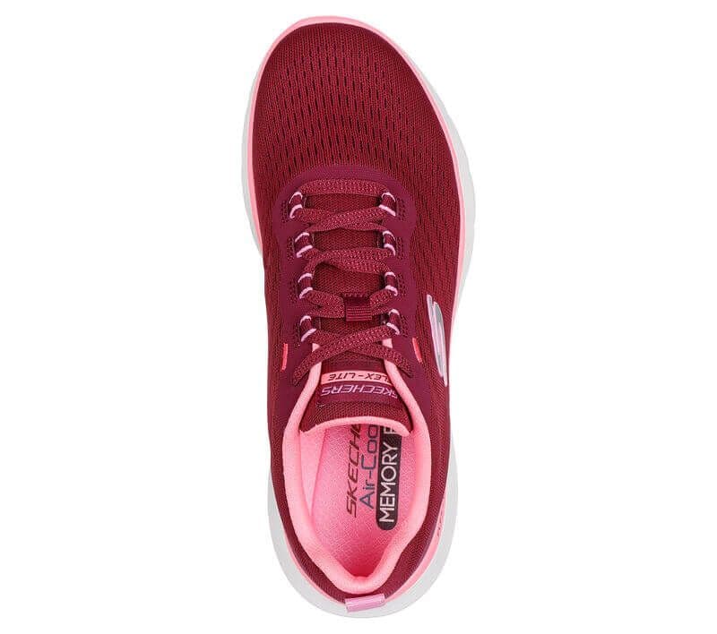 skechers memory foam red
