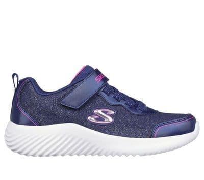 Skechers Girls Girly Groove Trainers - Navy