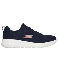 Skechers Go Walk Joy Womens Lace Up Trainer Navy Pink