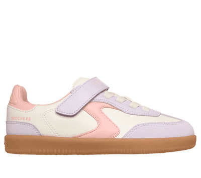 Skechers: Hotshot - Kickoff Squad Kids Girls Casual Trainer - Natural/Multi