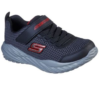 Skechers Krodon Boys Trainers - Black/Grey/Red