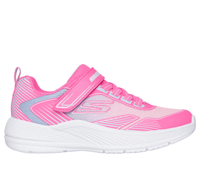 Skechers: Microspec Advance - Oasis Point Girls Trainer - Hot Pink/Multi