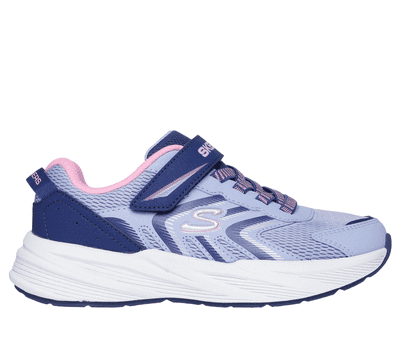 Skechers: Microspec Tread Girl's Casual Trainer - Periwinkle/Multi