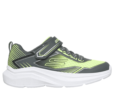 Skechers: Microspec Velocity - Grid-Drift Boys Trainer - Charcoal/Yellow