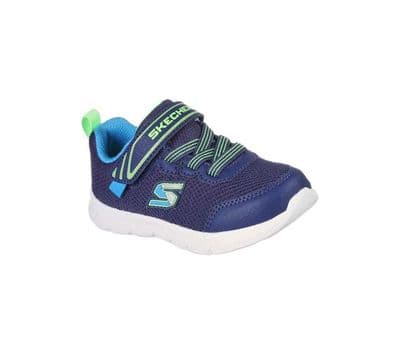 Skechers Mini Trainer Boys Slip-On Trainer - Navy/Lime