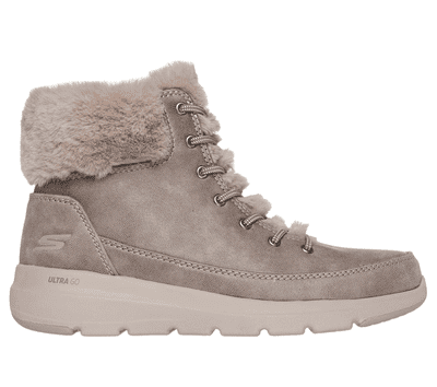 Skechers: On-the-GO - Glacial Ultra Women's Lace-Up Boots - Taupe