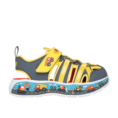 Skechers: Play Scene Splash - Boys Sandal - Charcoal/Yellow