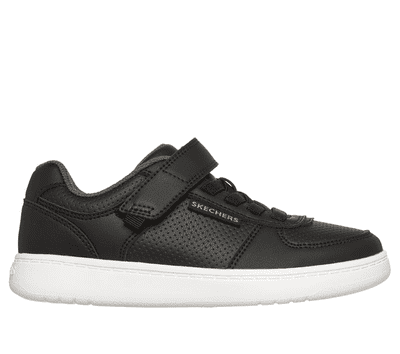 Skechers: Quick Street Lite - Boys Casual Trainer - Black/White