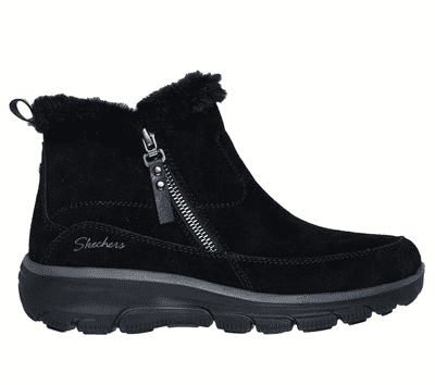 Skechers Relaxed Fit: Easy Going - Cool Zip Women's Ankle Boot - Black