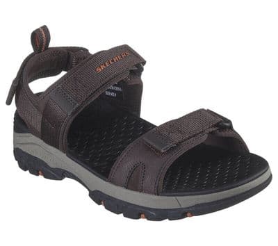 Skechers Relaxed Fit Tresmen Ryer Men's Touch Close Sandals - Chocolate