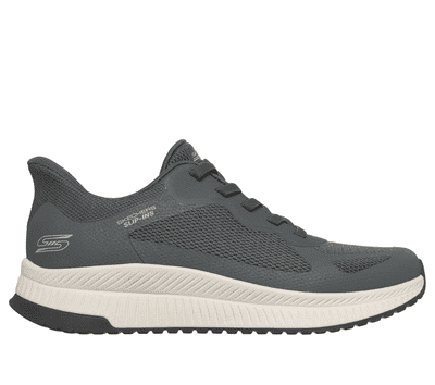 Skechers Slip-Ins: BOBS Sport Squad Chaos 4 Men's Trainer - Charcoal