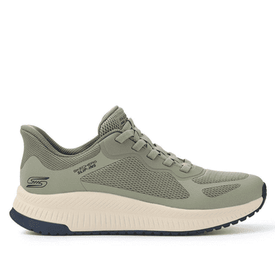 Skechers Slip-Ins: BOBS Sport Squad Chaos 4 Men's Trainer - Olive