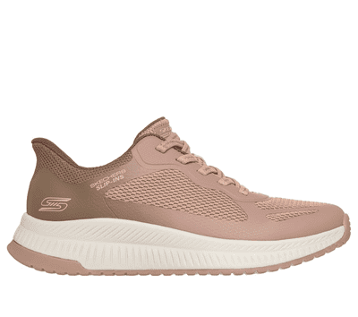 Skechers Slip-Ins: BOBS Squad 4 Women's Trainer - Staple Look - Brown/Multi