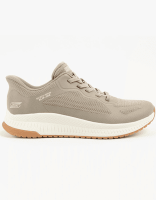 Skechers Slip-Ins: BOBS Squad 4 Women's Trainer - Staple Look - Taupe
