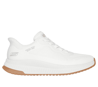 Skechers Slip-Ins: BOBS Squad 4 Women's Trainer - Staple Look - White