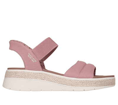 Skechers Slip-Ins: BOBS - Sun Ray Women's Wedge Sandal - Rose