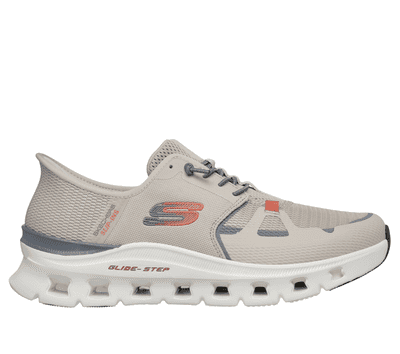 Skechers Slip-Ins: Glide-Step Pro Men's Trainer - Taupe/Orange