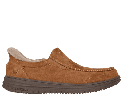 Skechers Slip-Ins Relaxed Fit: Scofield - Men's Slipper - Chestnut