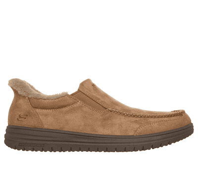 Skechers Slip-Ins Relaxed Fit: Scofield - Men's Slipper - Tan