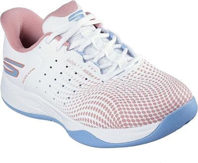 Skechers Slip-Ins: Viper Court Reload Women's Trainer - White/Pink/Blue