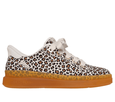 Skechers Slip-Ins X Snoop Dogg: Courtside - Nature Girlz Women's Trainer - Natural/Leopard