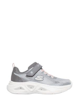Skechers: Sola Glow 2.0 - Dazzle Steps Girls Trainer - Light Grey