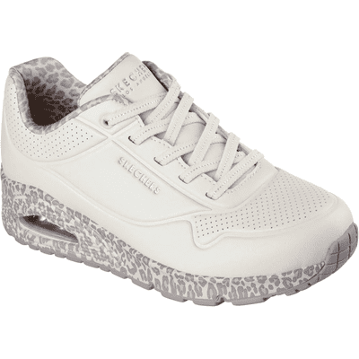 Skechers Uno Safari Time - Women's Trainer - Off White/Leopard