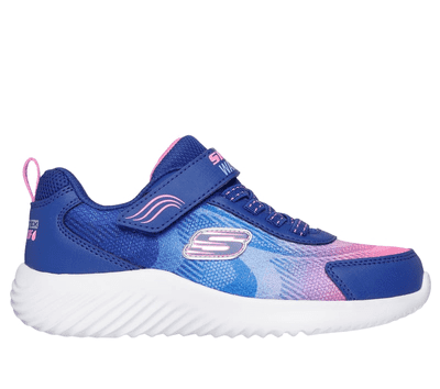 Skechers Waterproof: Bounder - Hydra Cool Girls Trainer - Navy Multi