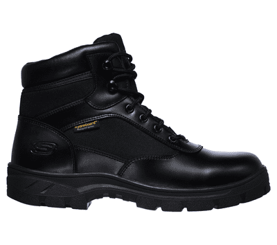 Skechers: Work Wascana Benen WP Slip Resistant Men's Boot - Black