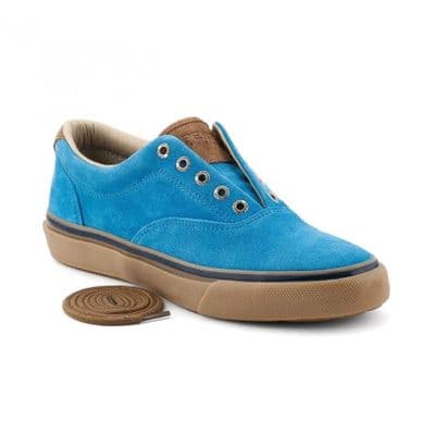 Sperry Men's Striper CVO  Suede Lace Up Shoes - Royal