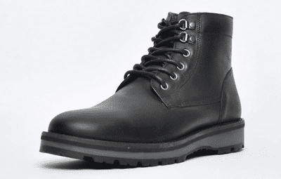 Thomas Crick Devita Men's Leather Upper Biker Boot - Black