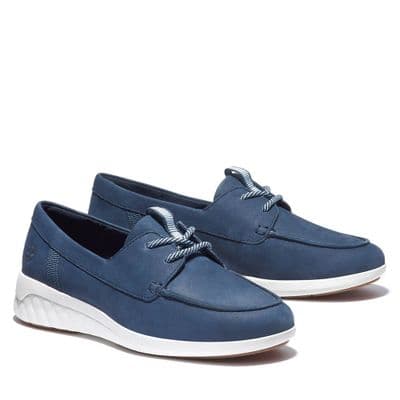 Timberland Bradstreet Ultra Boat Women's Moccasin Shoe - Navy