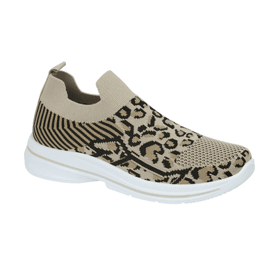 Urban Jacks Appletini Women's Slip-On Trainer - Leopard