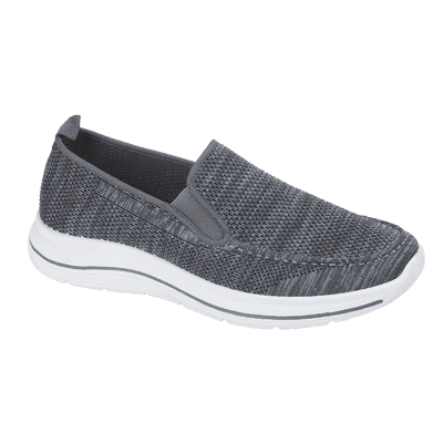 Urban Jacks Atlanta Men's Casual Slip-On Shoe - Charcoal