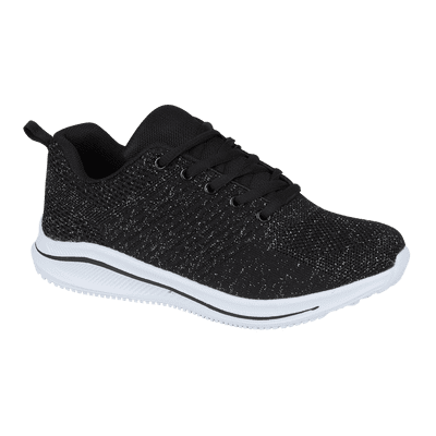 Urban Jacks California Women's Casual Trainer - Black