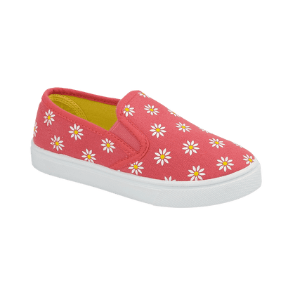 Urban Jacks Ditsy Girls Canvas Shoe - Fuschia
