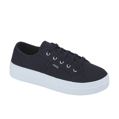 Urban Jacks Montclair Women's Canvas Lace-Up Shoe - Black