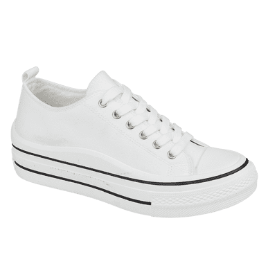 Urban Jacks Montpellier Women's Canvas Shoe - White