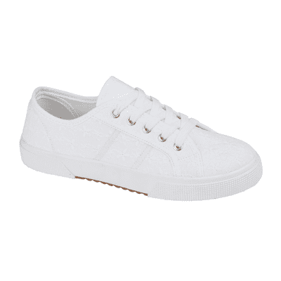 Urban Jacks Zita Women's Lace Up Canvas - White