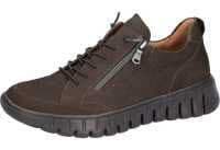 Waldlaufer H-Birdy Women's Soft Leather Lace-Up Shoe - Dark Brown