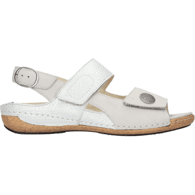 Waldlaufer Heliett Women's Touch Close Sandal - Cement Silber