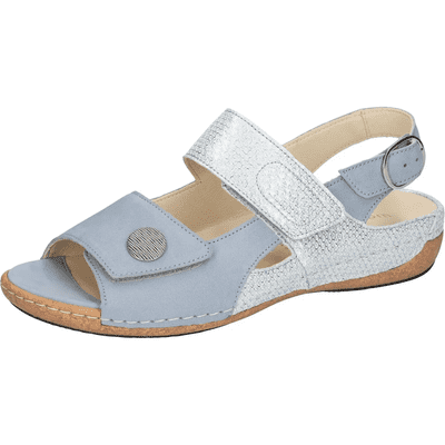 Waldlaufer Heliett Women's Touch Close Sandal - Sky/Light Blue