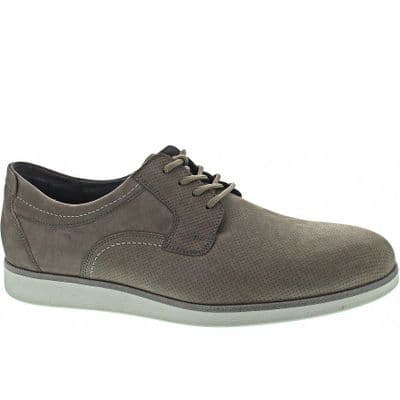 Waldlaufer Helvin Men's Wide Fit Leather Shoes - Pietra