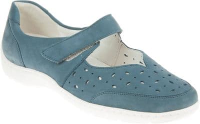 Waldlaufer Henni Denver Women's Mary Jane Shoe - Denim