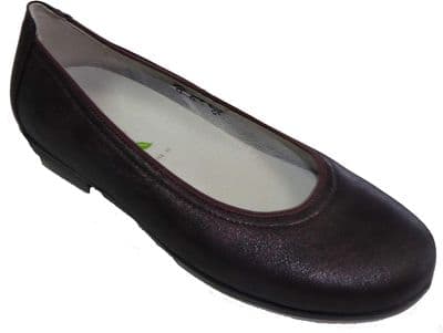 Waldlaufer Hina Women's Wide Fit Slip-On Shoes - Brunello