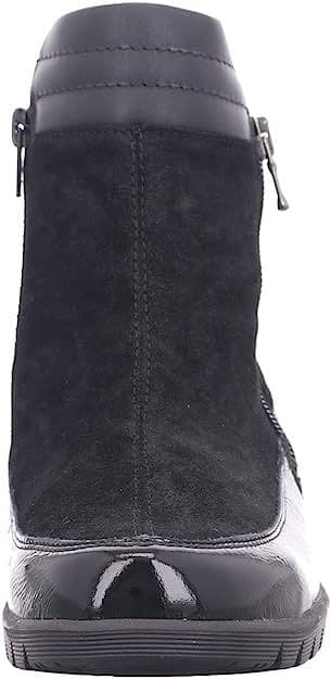 Waldläufer Kamela Women's Ankle Boots – Extra Wide Suede & Patent Leather Boots With Wool Felt Insole - View #5