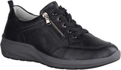 Waldlaufer M-Tonia Women's Extra Wide Casual Shoe - Schwarz/Black